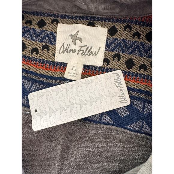 Others Follow Large Gray Zip Up Sweater Jacket NEW NWT 100% Cotton - Picture 6 of 9